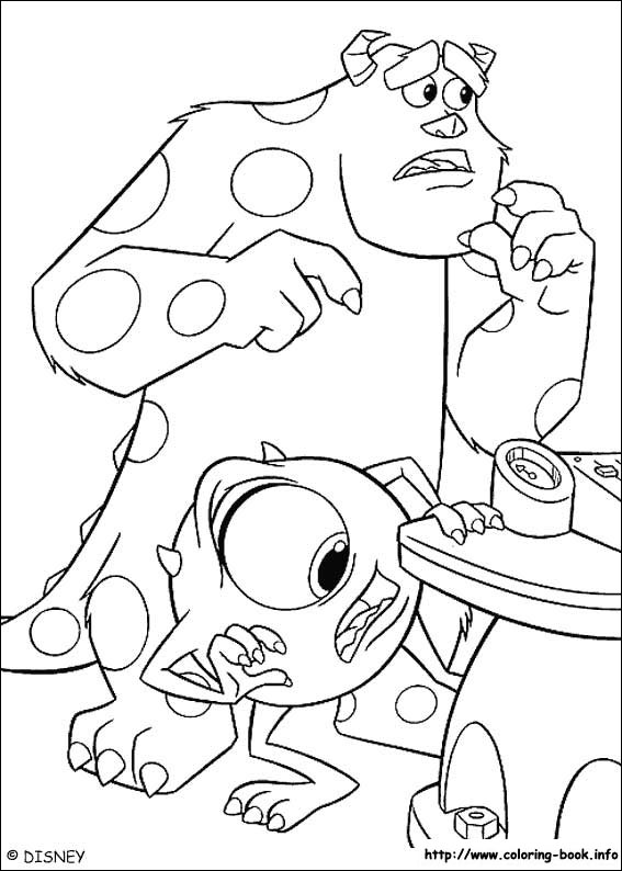 Monsters, inc. coloring picture